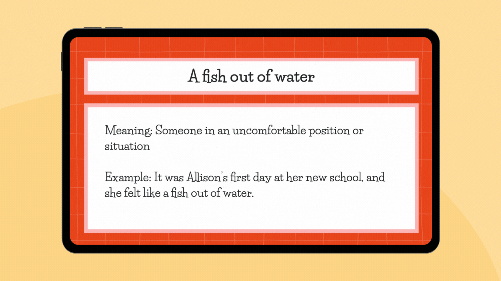 Idioms for kids google slide