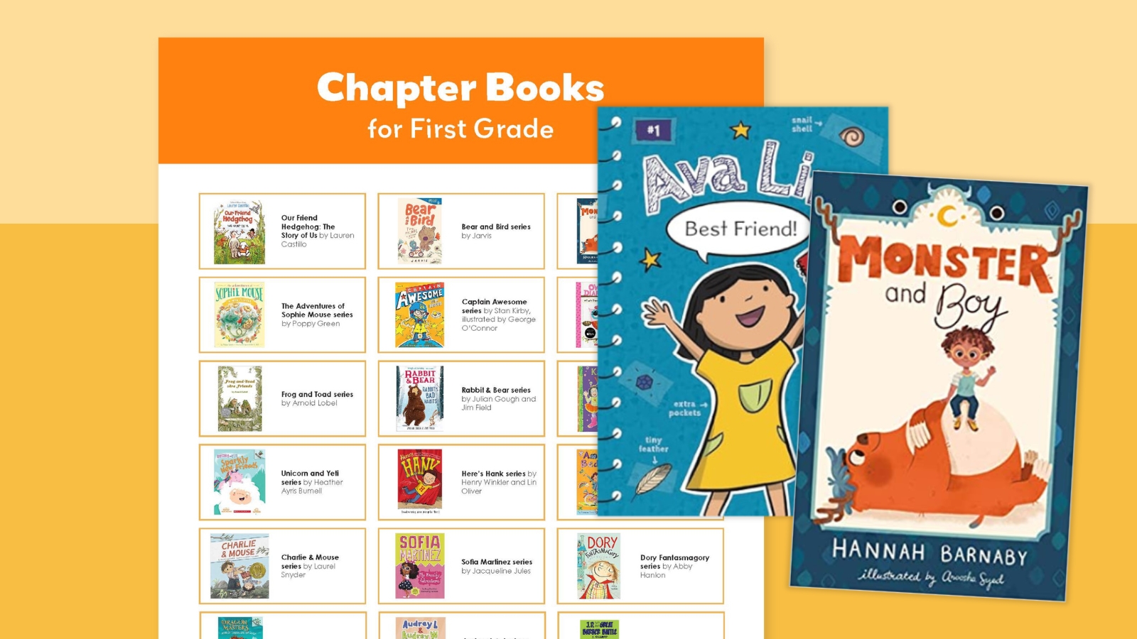 First grade books feature