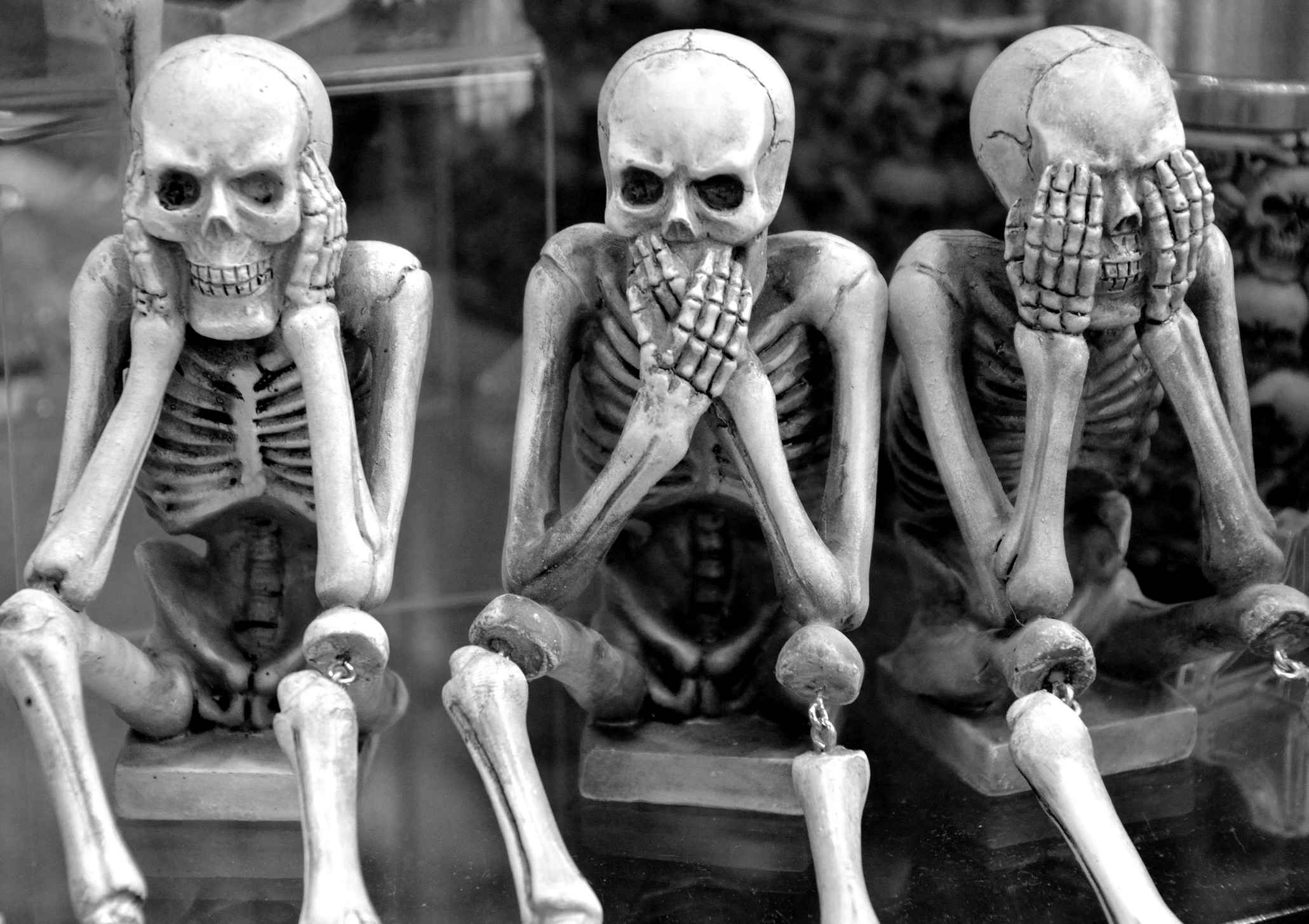 Hear No Evil, Speak No Evil, See No Evil Skeletons 
