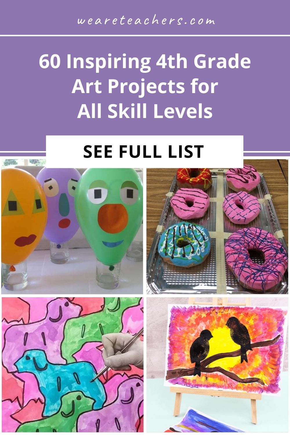 Learn about well-known artists and explore creative concepts with these 4th grade art projects. Paint, draw, sculpt, and more!