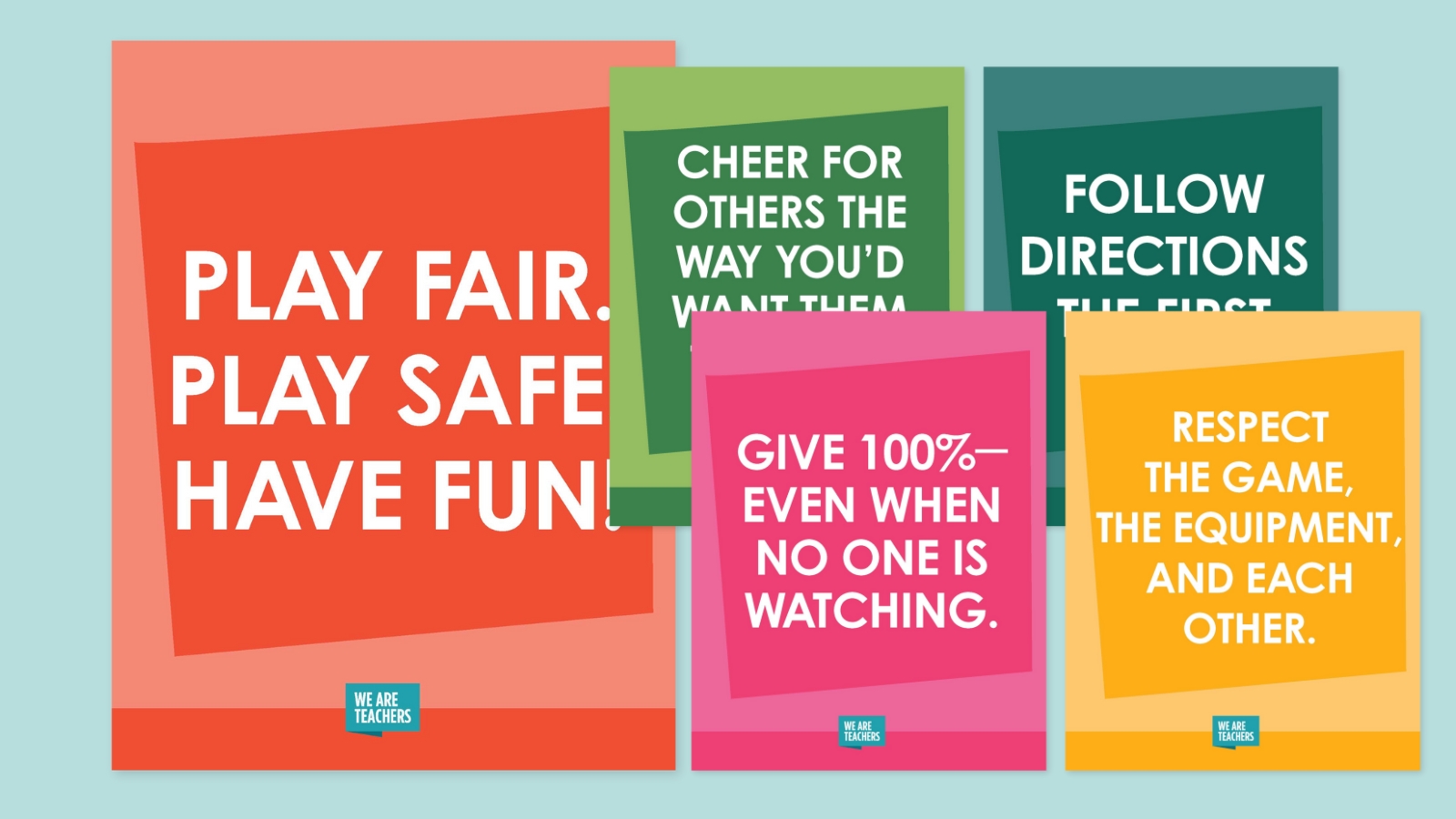 elementary pe game posters