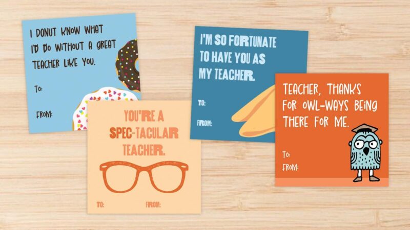 teacher thank you cards