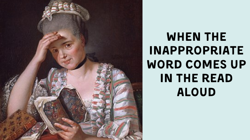 inappropriate word in read aloud meme