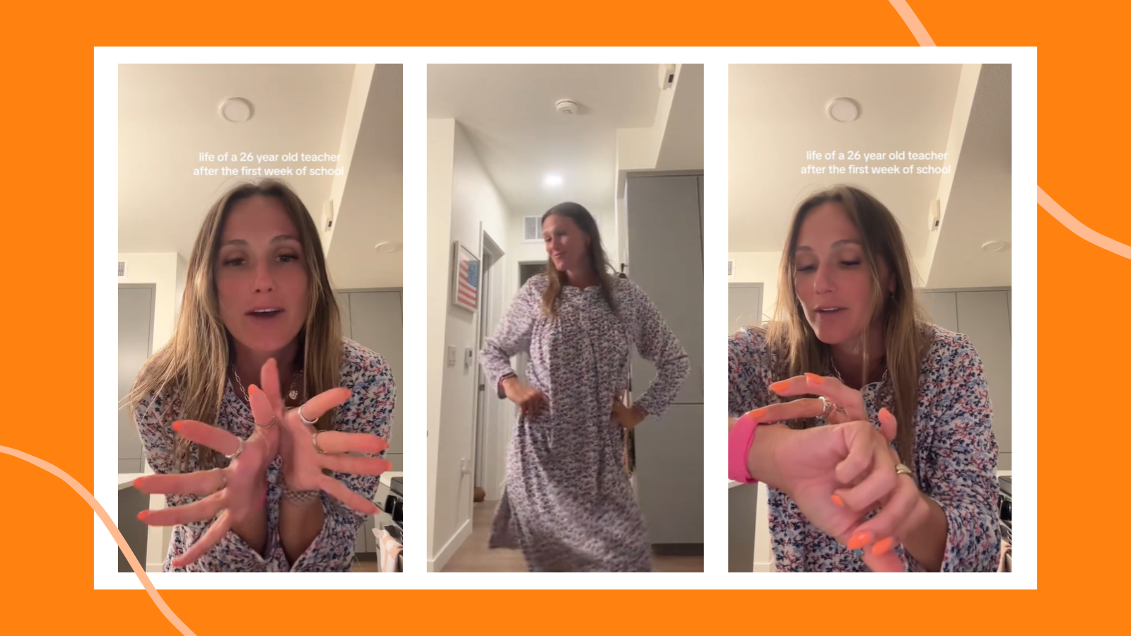 This teacher wears her muumuu and is in bed by eight after the first week of school